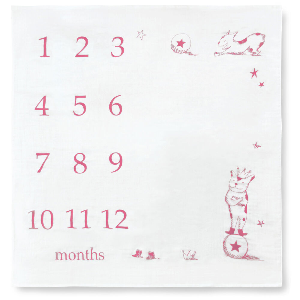 BACKYARD FAMILY「寝相アート おくるみ ガーゼケット ベビー 通販 シーツ 撮影シート 3重ガーゼケット 月齢フォト」|その他ベビーウェア|レッド1