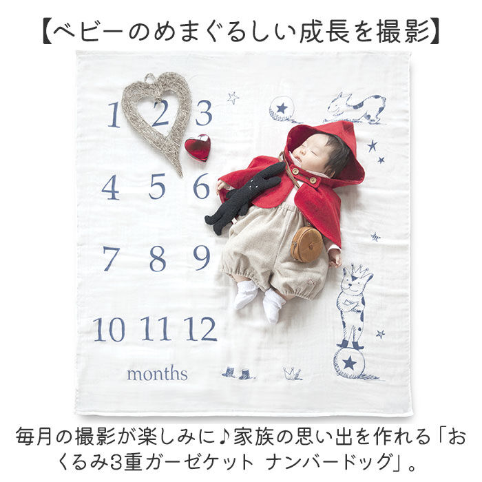 BACKYARD FAMILY「寝相アート おくるみ ガーゼケット ベビー 通販 シーツ 撮影シート 3重ガーゼケット 月齢フォト」|その他ベビーウェア|