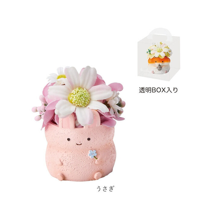 BACKYARD FAMILY「ソープフラワー レジンポット アニマル 通販 フラワーギフト 花 フラワー お花 アレンジメント」|その他|