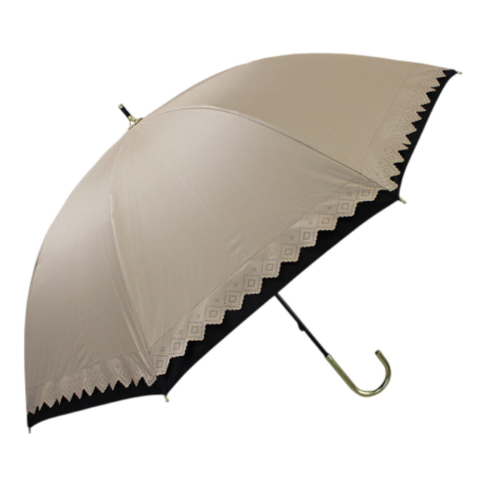 BACKYARD FAMILY「晴雨兼用傘 長傘 遮熱 レディース 通販 傘 晴雨兼用 一級遮光 日傘 雨傘 かさ カサ 50cm」|傘|ベージュ1