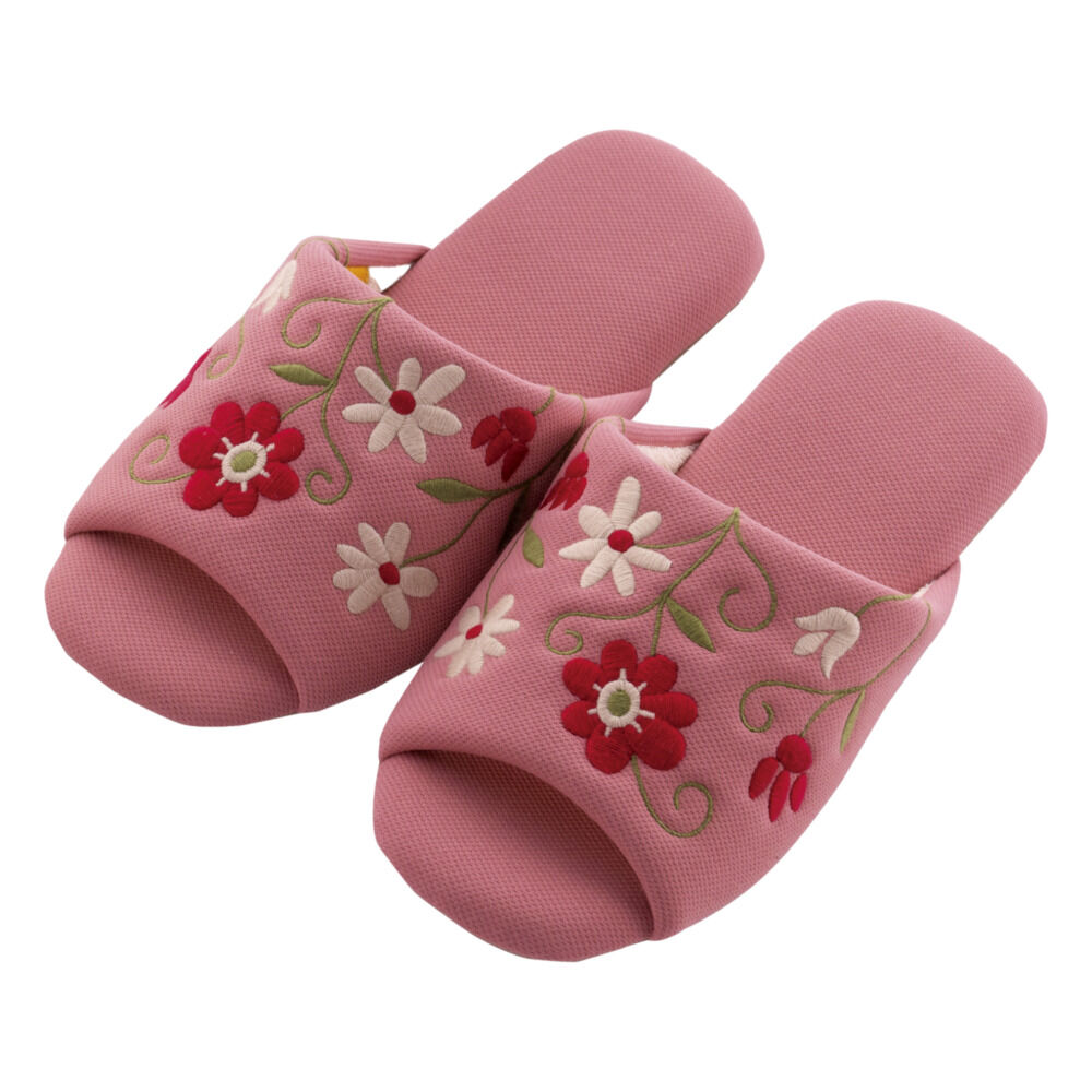BACKYARD FAMILY「スリッパ 洗える 通販 室内履き ルームシューズ ウォッシャブル レディース 女性 おしゃれ」|ルームシューズ|ピンク1