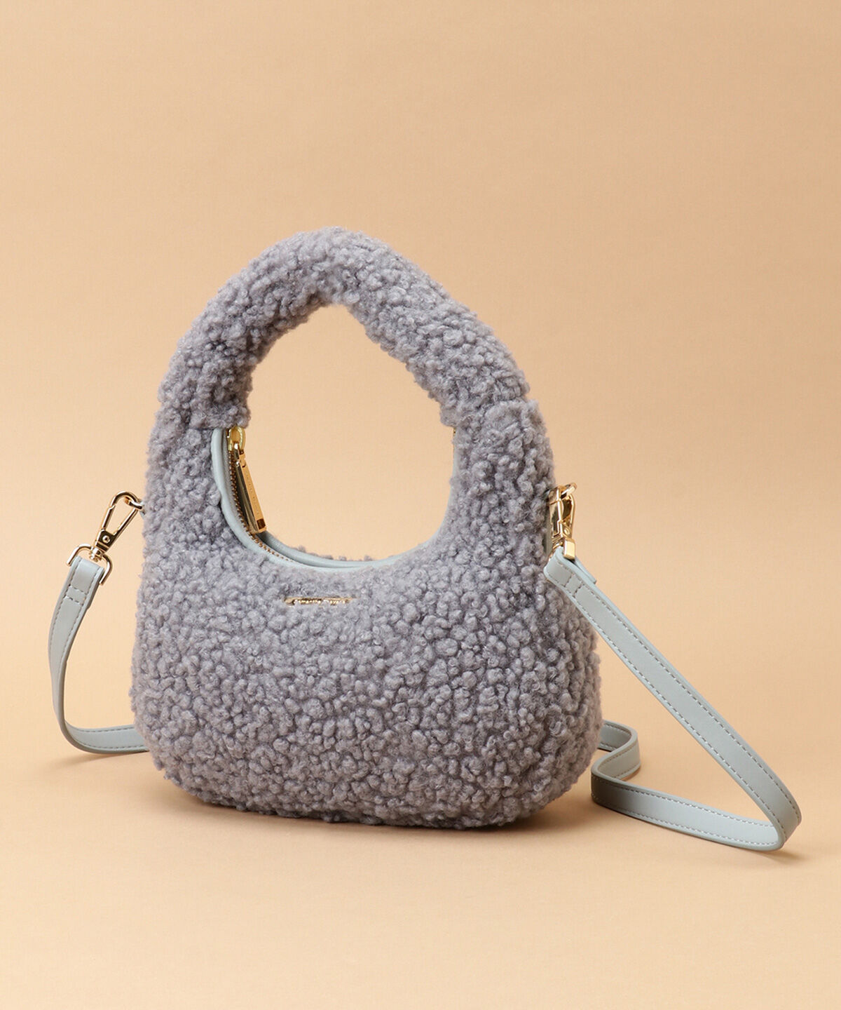 Samantha Thavasa「カールファー ハーフムーンバッグ」|ハンドバッグ|