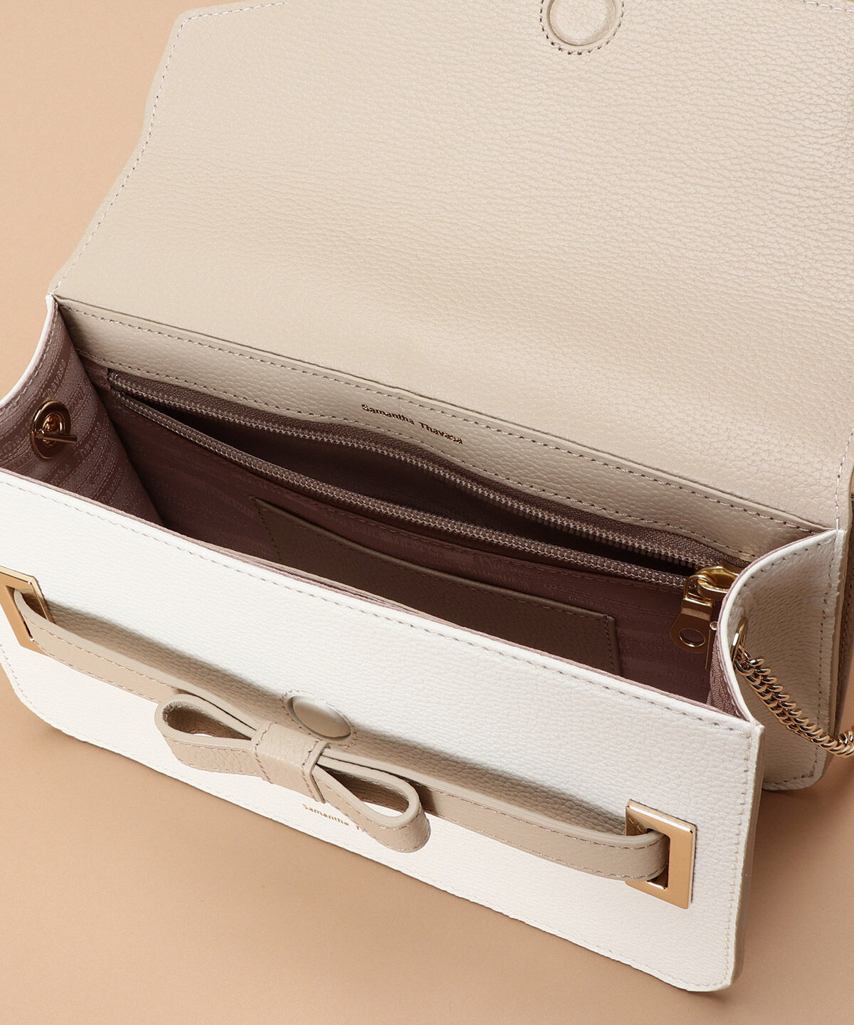 Samantha Thavasa「バイカラーエムシュシュⅡ ショルダーバッグ 大サイズ」|ショルダー・メッセンジャー|