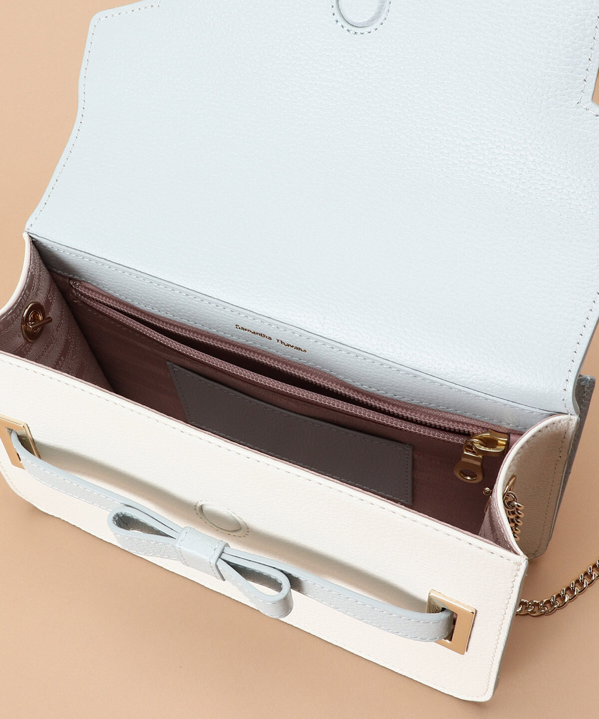 Samantha Thavasa「バイカラーエムシュシュⅡ ショルダーバッグ 大サイズ」|ショルダー・メッセンジャー|