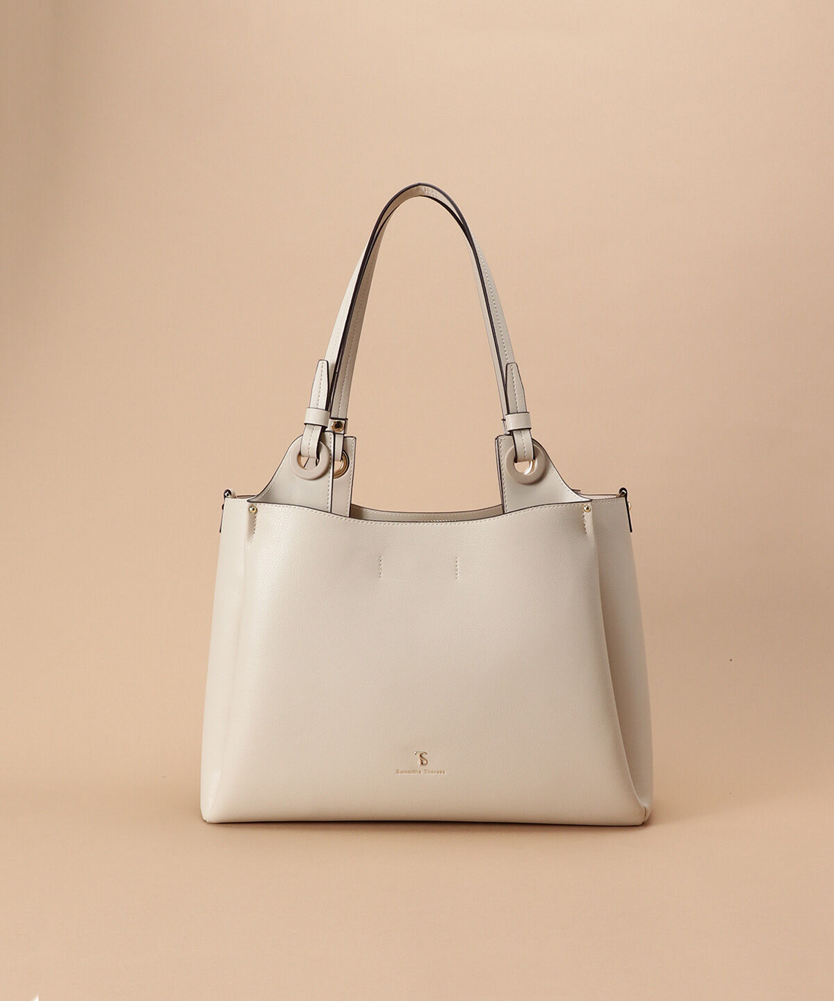 Samantha Thavasa「ボリュームデザイン トートバッグ」|トートバッグ|オフホワイト