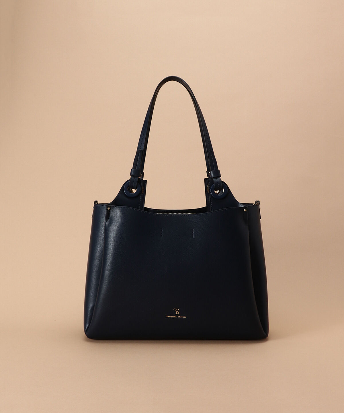 Samantha Thavasa「ボリュームデザイン トートバッグ」|トートバッグ|ネイビー