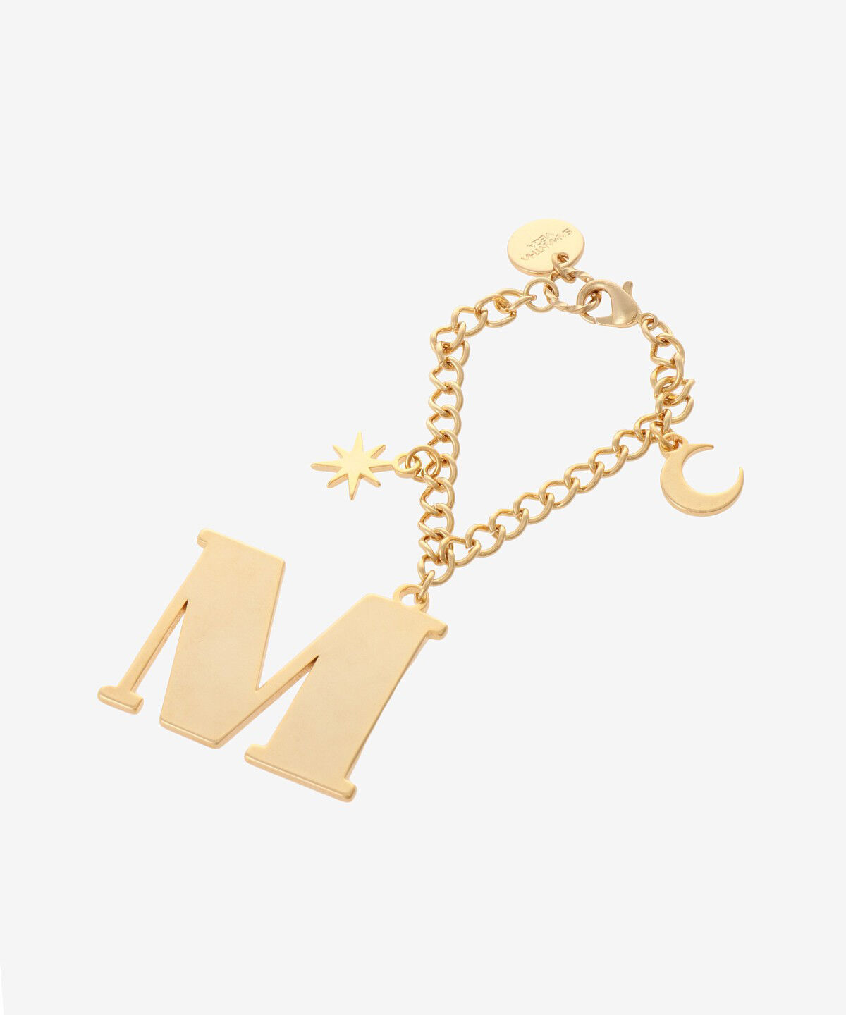 Samantha Vega「ムーンイニシャルチャーム(M)」|チャーム・キーホルダー|ゴールド