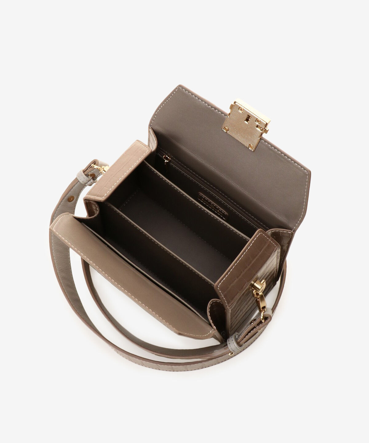 Samantha Vega「クロコ調スクエアバッグ」|ショルダー・メッセンジャー|