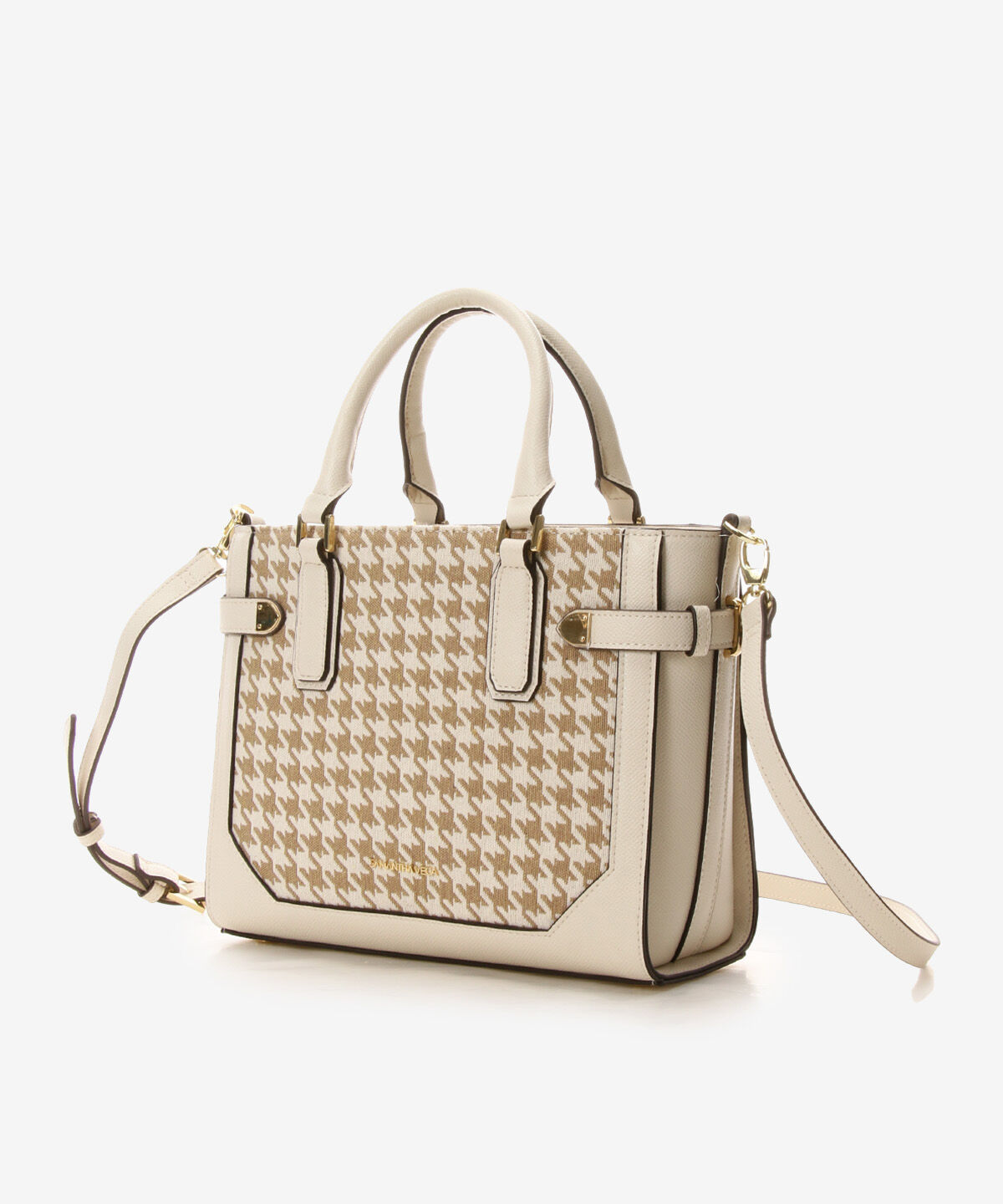 Samantha Vega「千鳥格子ベルト金具ハンドバッグ」|ハンドバッグ|