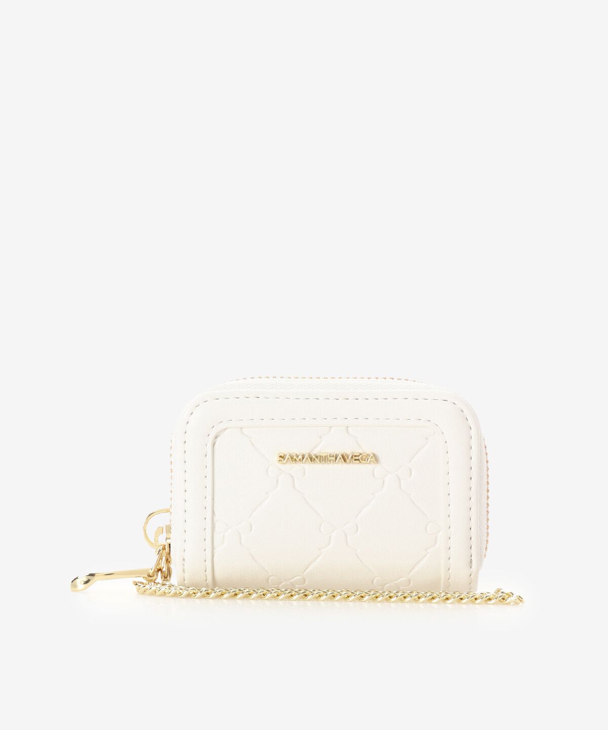 Samantha Vega「スタンピングリボンキーケース」|キーケース|ホワイト