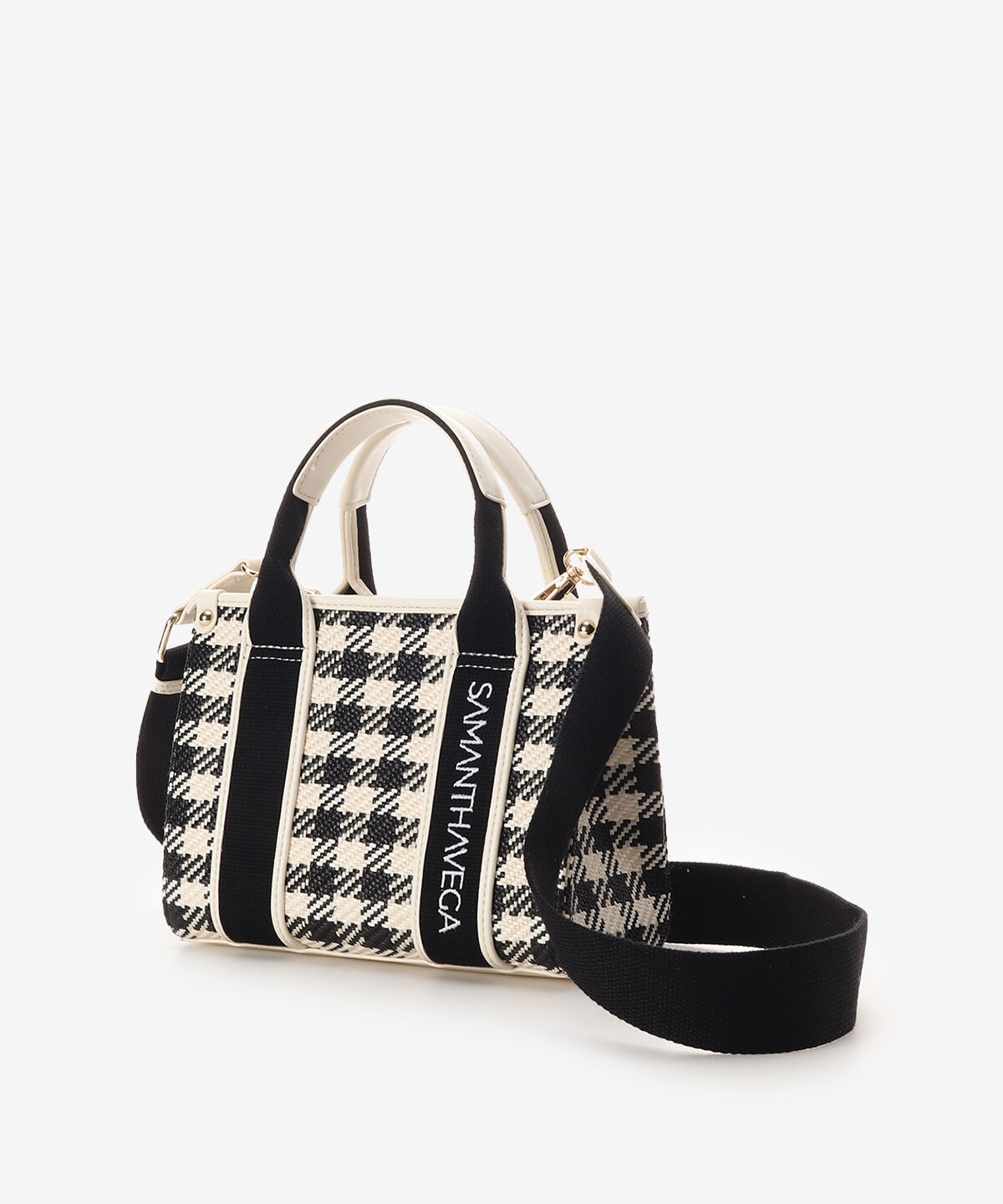 Samantha Vega「ロゴテープギンガムチェックショルダーバッグ（ミニ）」|ショルダー・メッセンジャー|