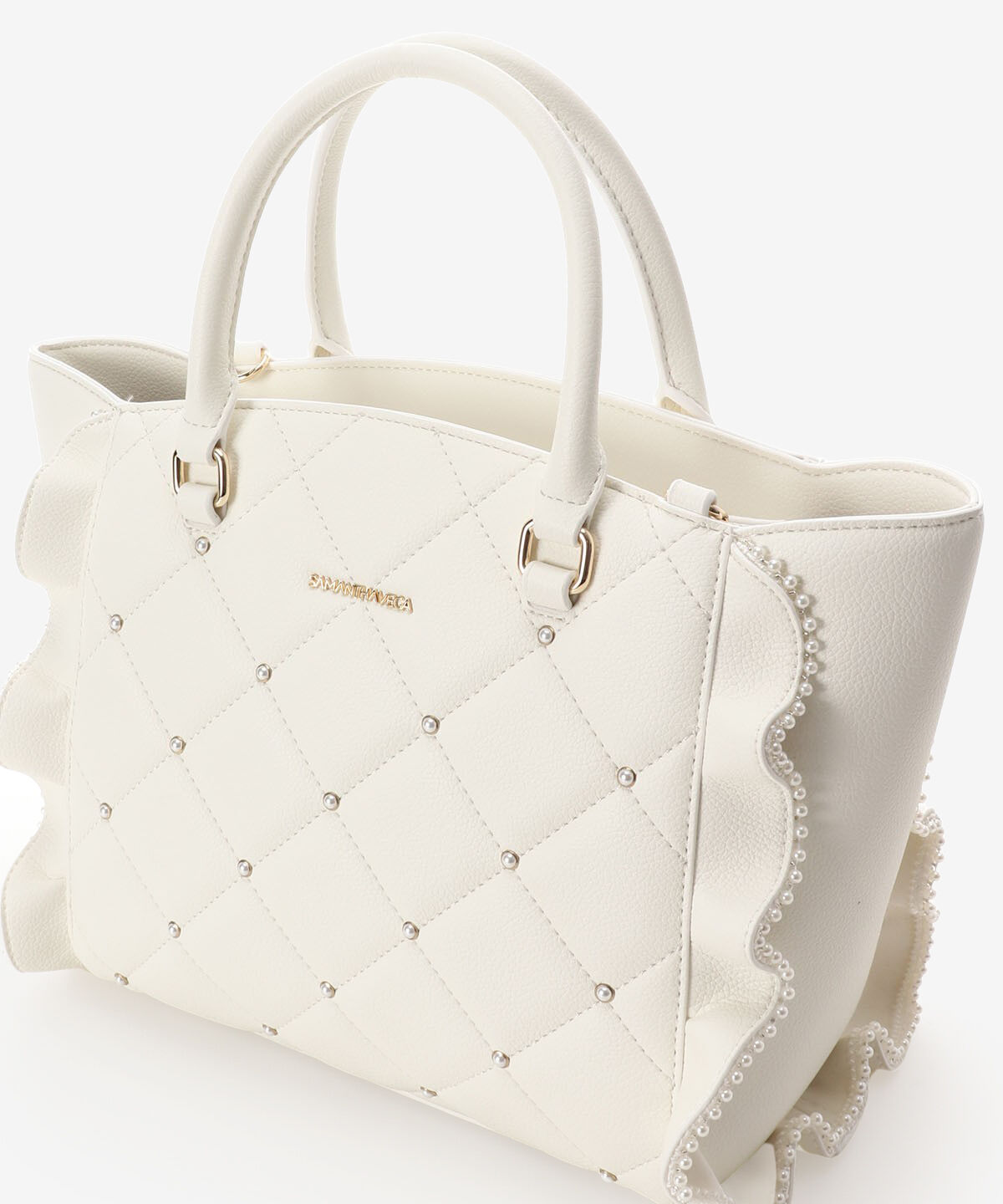 Samantha Vega「キルティングパールフラッター（小）」|ハンドバッグ|