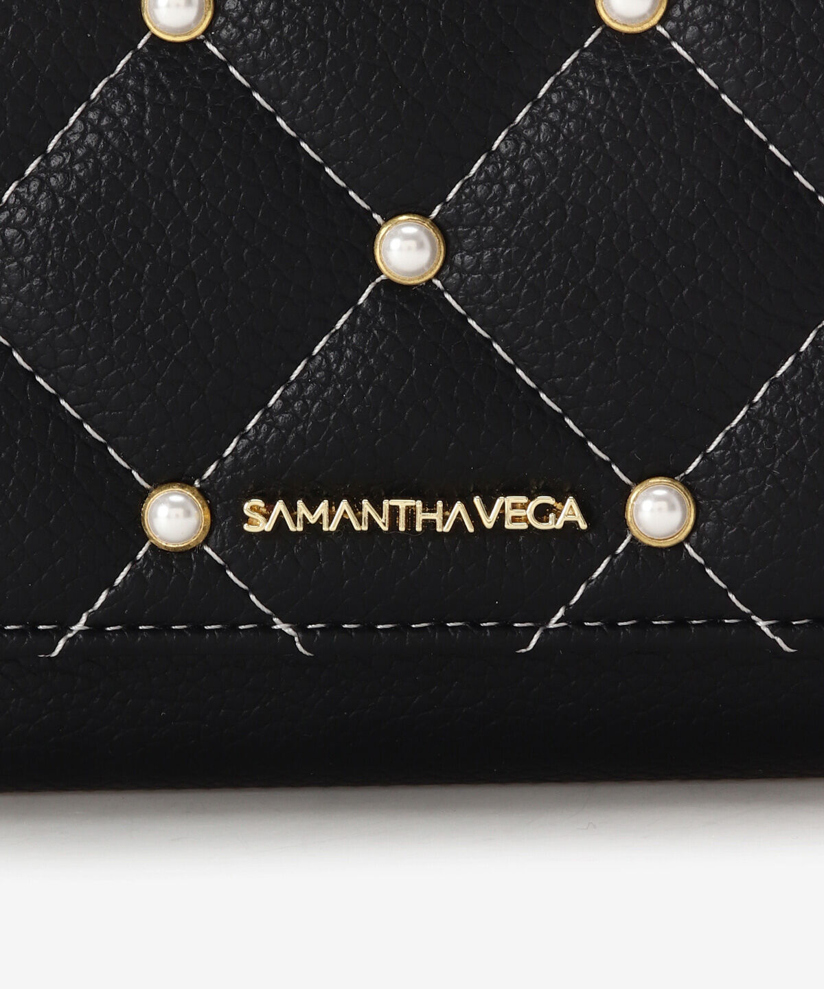 Samantha Vega「キルティングパールフラッター折財布」|財布|