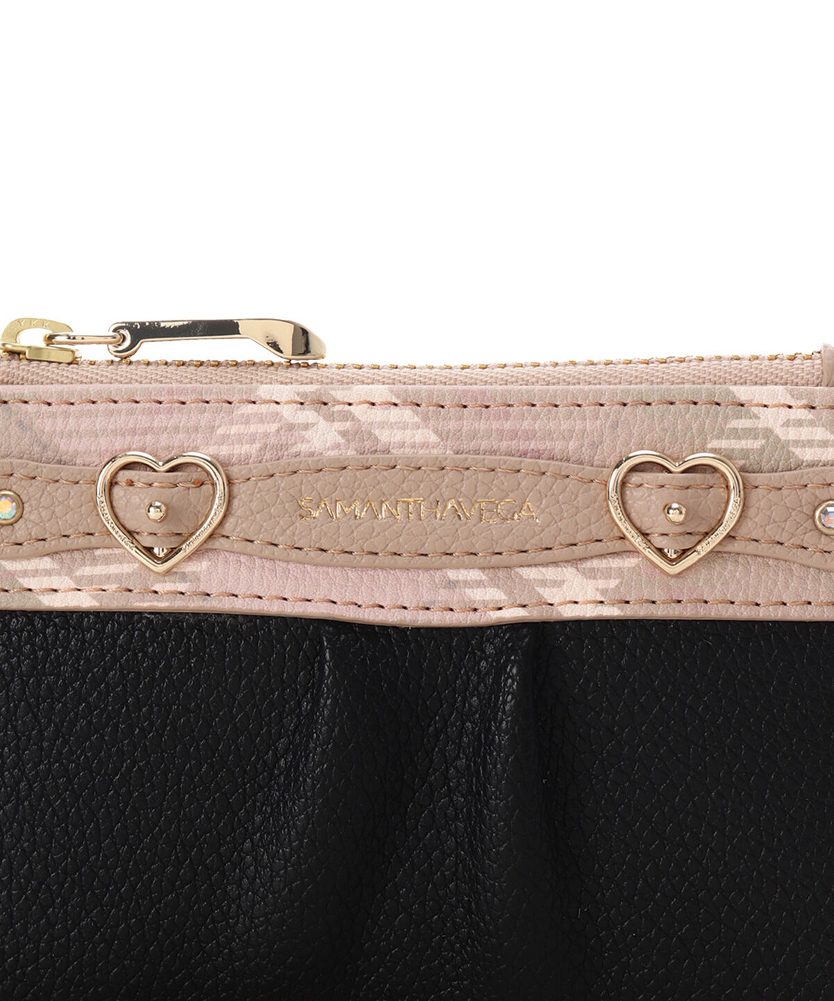 Samantha Vega「チェックハートベルトマルチケース」|コインケース|