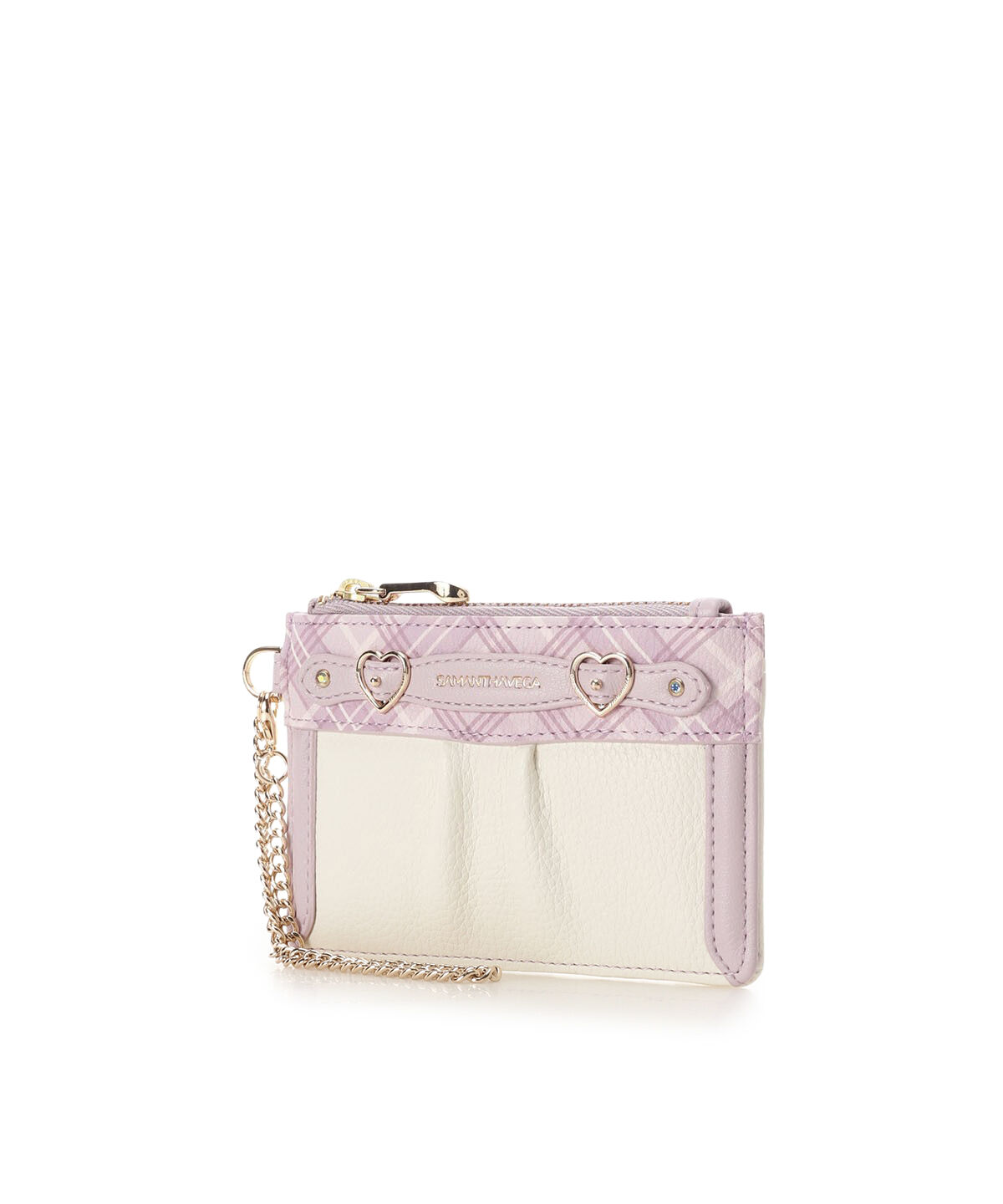 Samantha Vega「チェックハートベルトマルチケース」|コインケース|