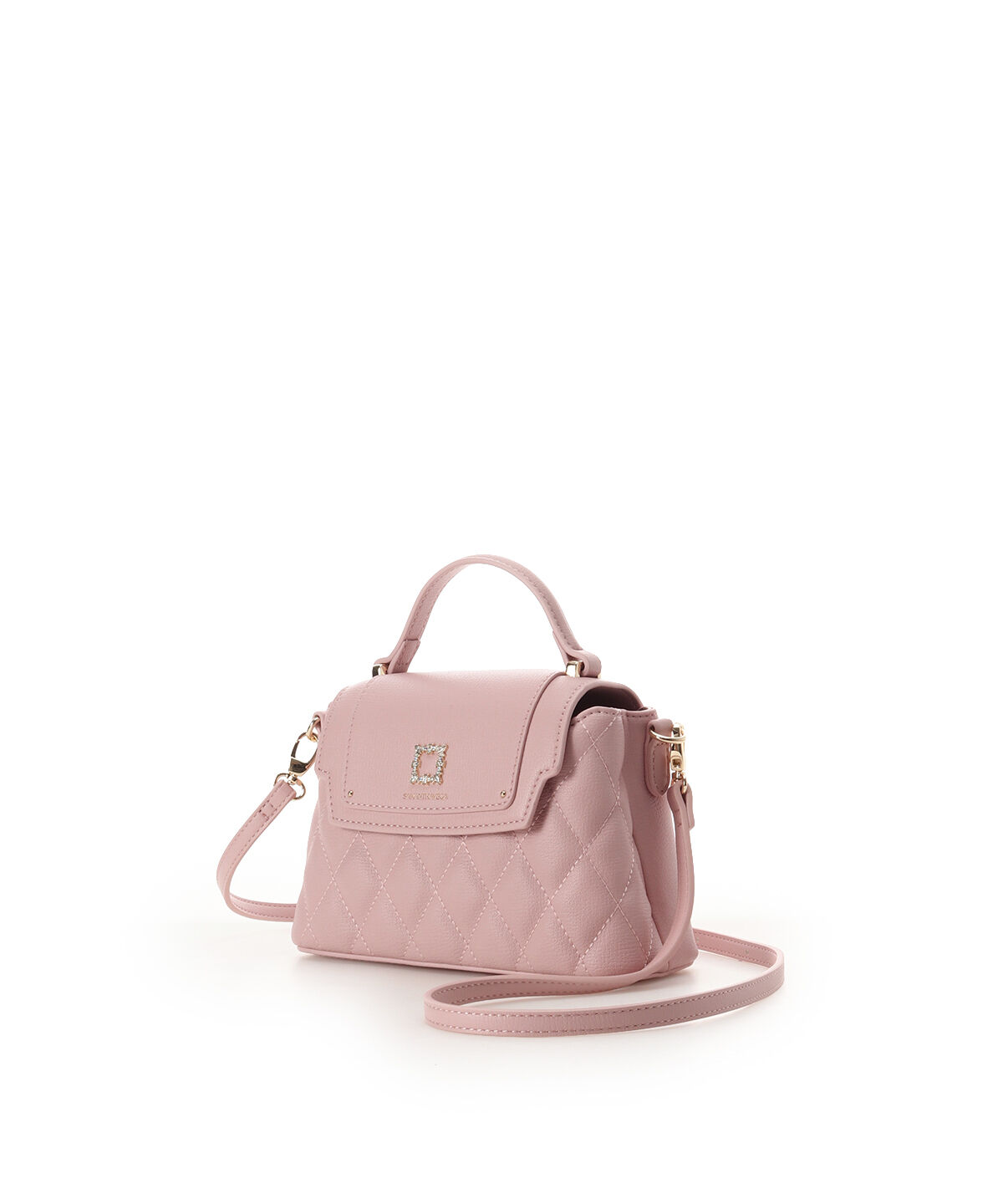 Samantha Vega「スクエアビジューキルトフラップショルダーバッグ」|ショルダー・メッセンジャー|