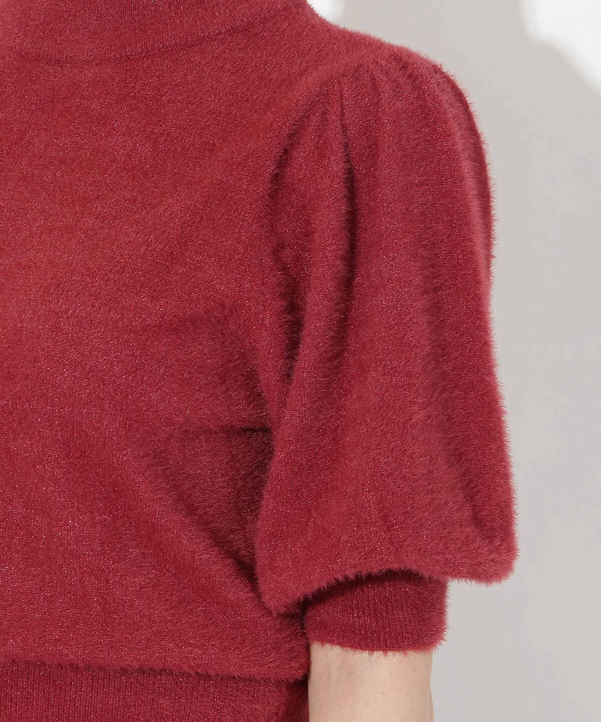 アンドクチュール「ラメフェザーニットプルオーバー」|ニット・セーター|