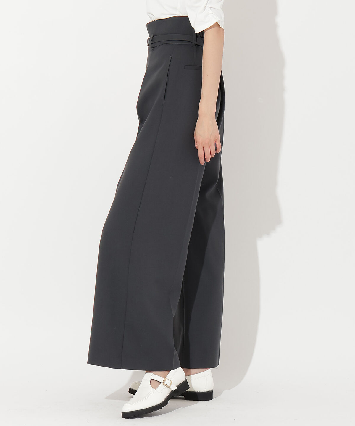 アンドクチュール「ツィルベルト付ワイドパンツ」|その他|