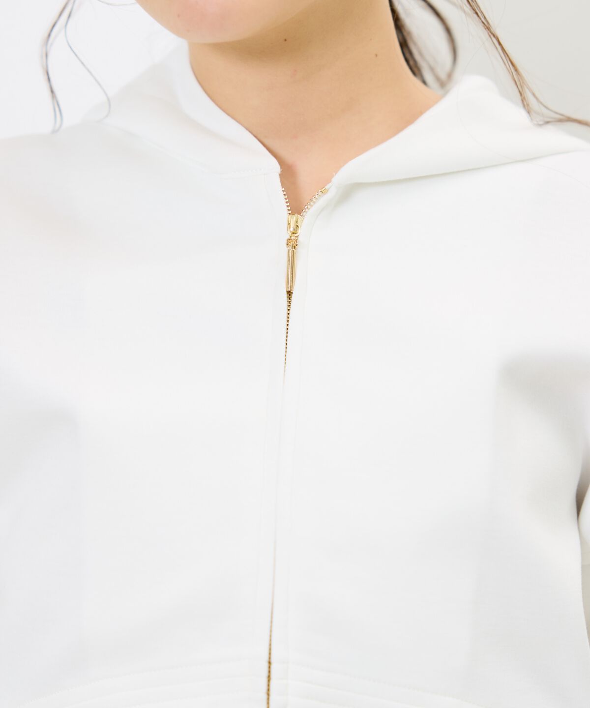 アンドクチュール「レースアップリボンフーディー」|パーカー|