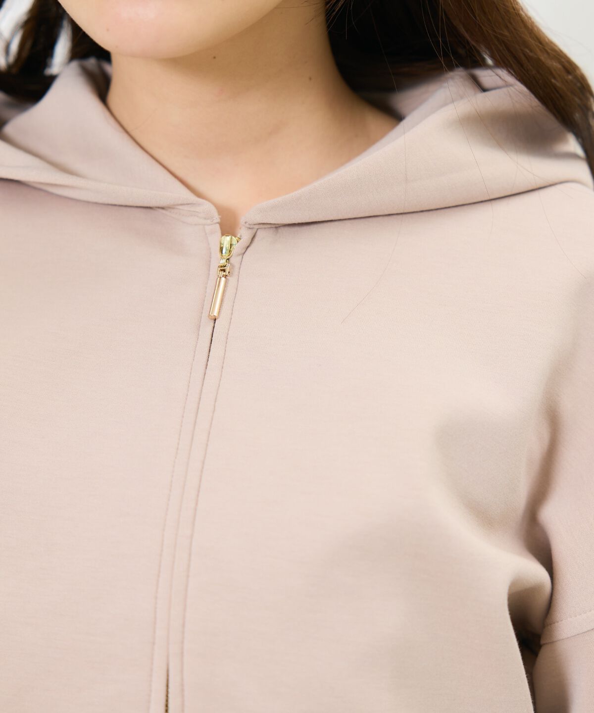 アンドクチュール「レースアップリボンフーディー」|パーカー|