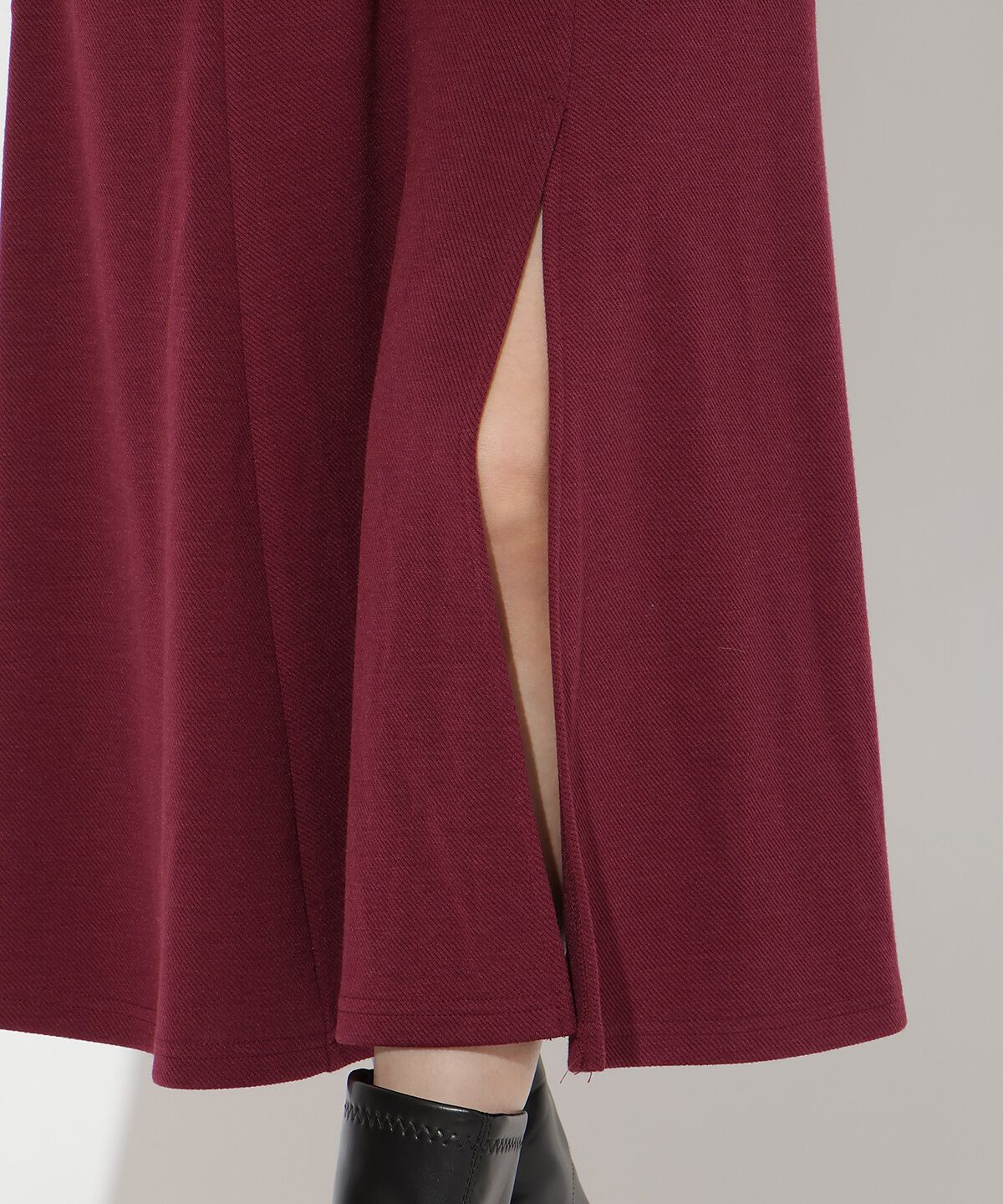 アンドクチュール「ベルト付きオフショルカットワンピース」|ワンピース|