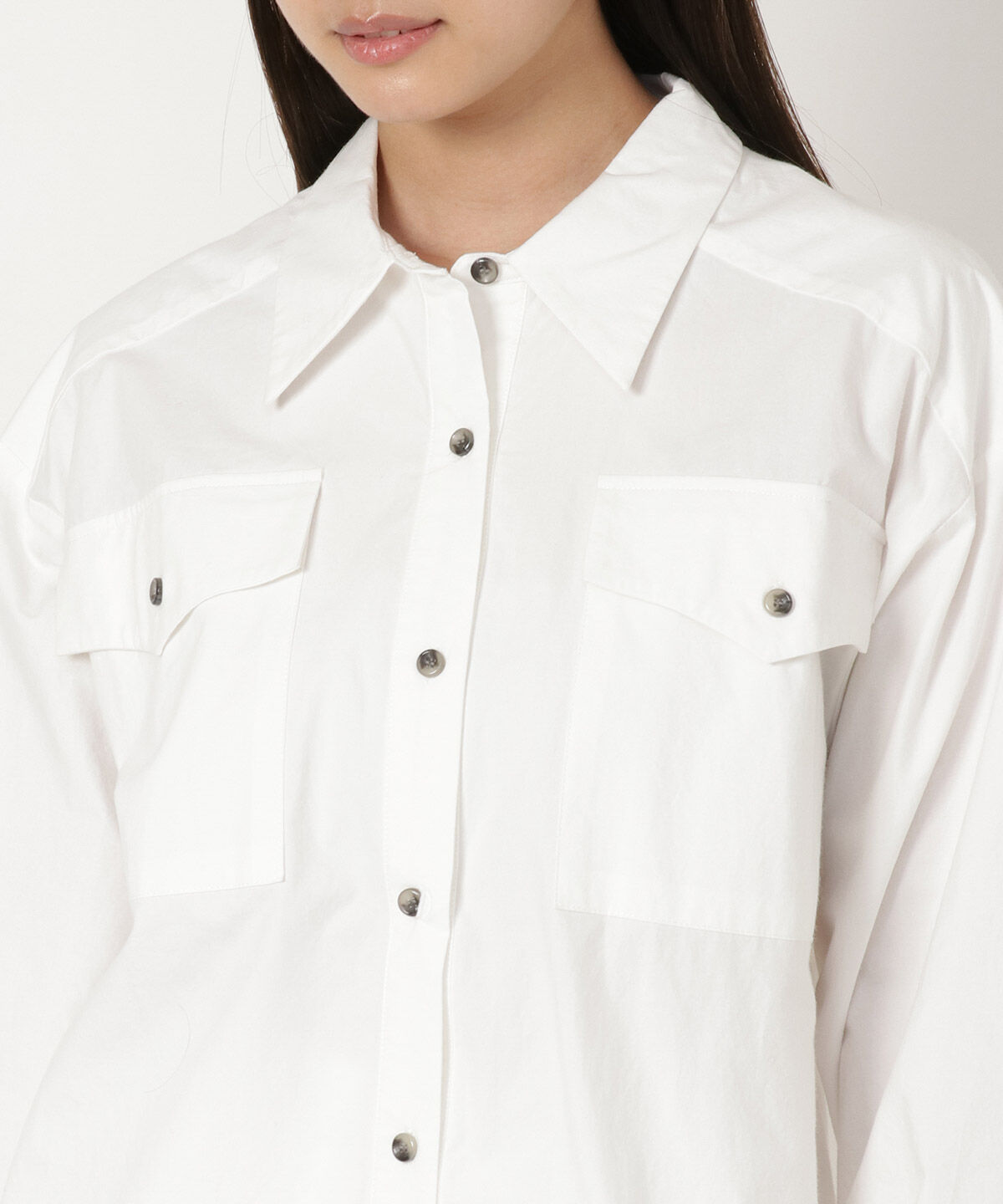 REDYAZEL「コットンポケットビッグシャツ」|シャツ・ブラウス|