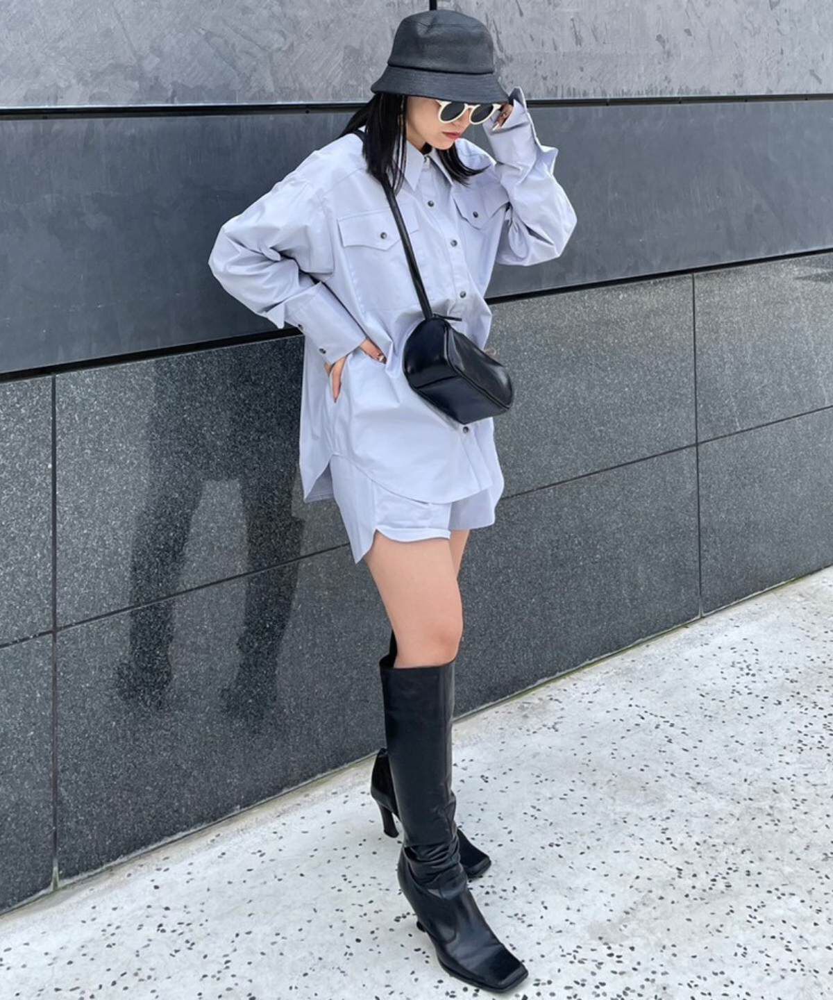 REDYAZEL「コットンポケットビッグシャツ」|シャツ・ブラウス|