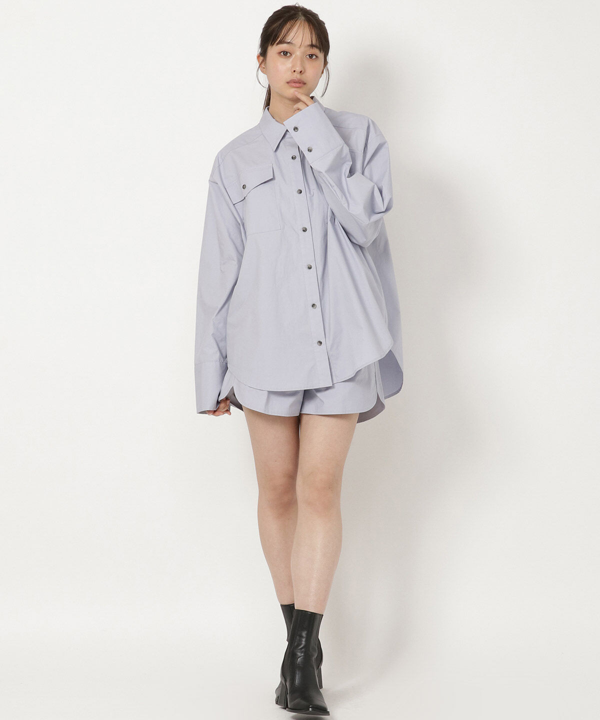 REDYAZEL「コットンポケットビッグシャツ」|シャツ・ブラウス|