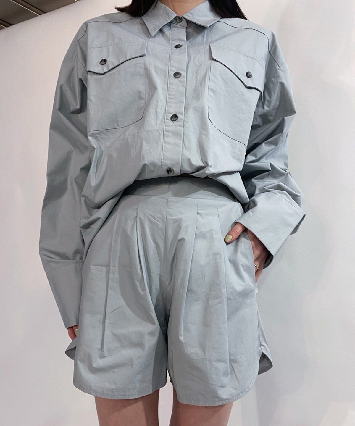 REDYAZEL「コットンポケットビッグシャツ」|シャツ・ブラウス|