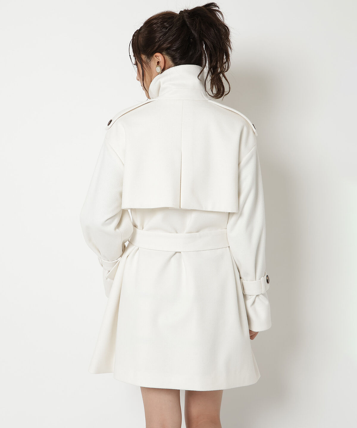 REDYAZEL「スタンドカラーショートコート」|ステンカラーコート|