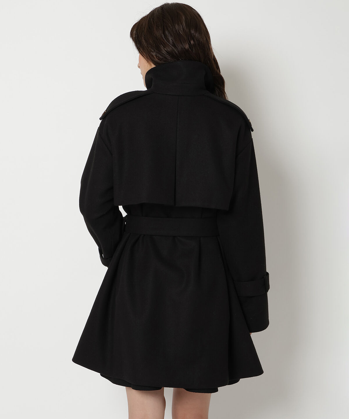 REDYAZEL「スタンドカラーショートコート」|ステンカラーコート|