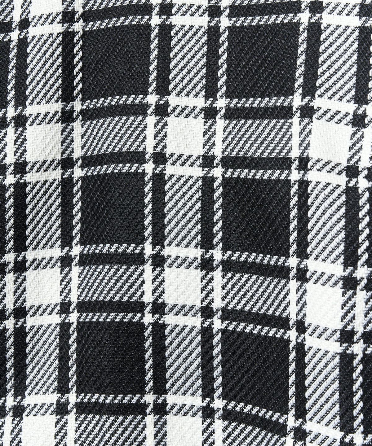 REDYAZEL「チェックハイネックコンパクトブラウス」|シャツ・ブラウス|