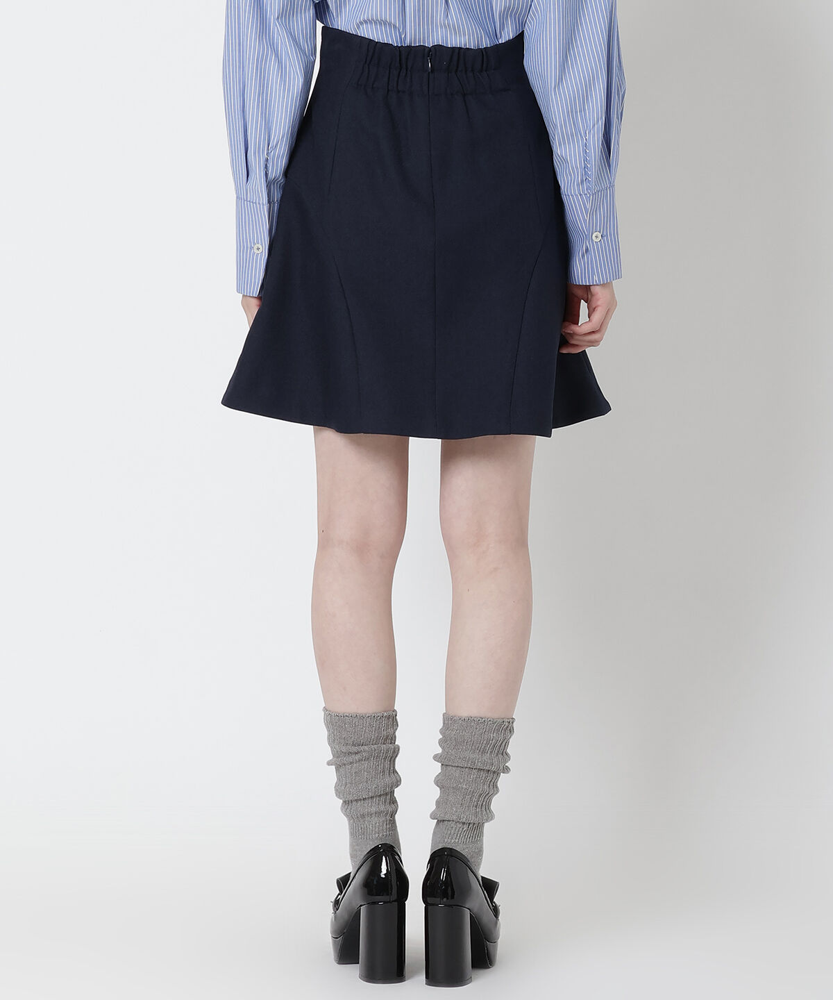 REDYAZEL「ハイウエストミニスカート」|フレア|