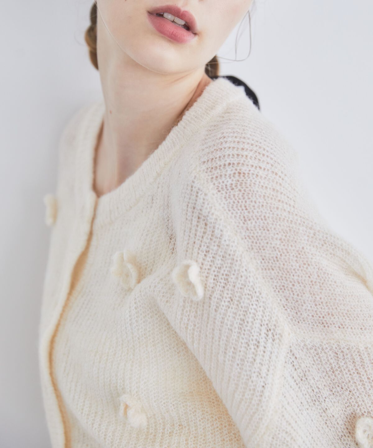 REDYAZEL「クロシェフラワーカーディガン」|カーディガン|