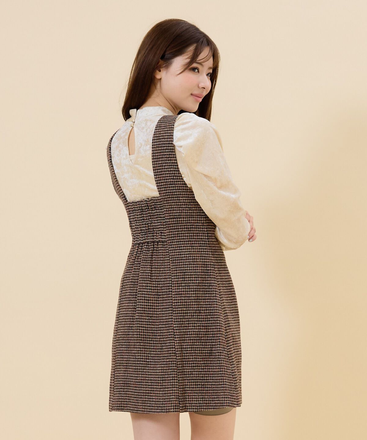 REDYAZEL「ラップデザインミニジャンスカ」|ジャンパースカート|