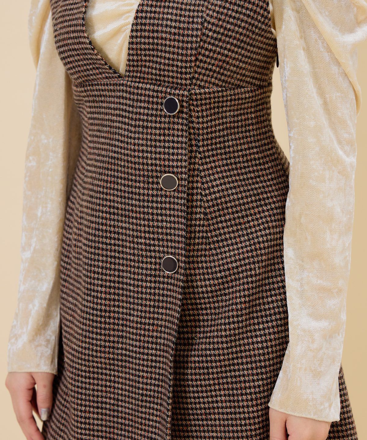 REDYAZEL「ラップデザインミニジャンスカ」|ジャンパースカート|