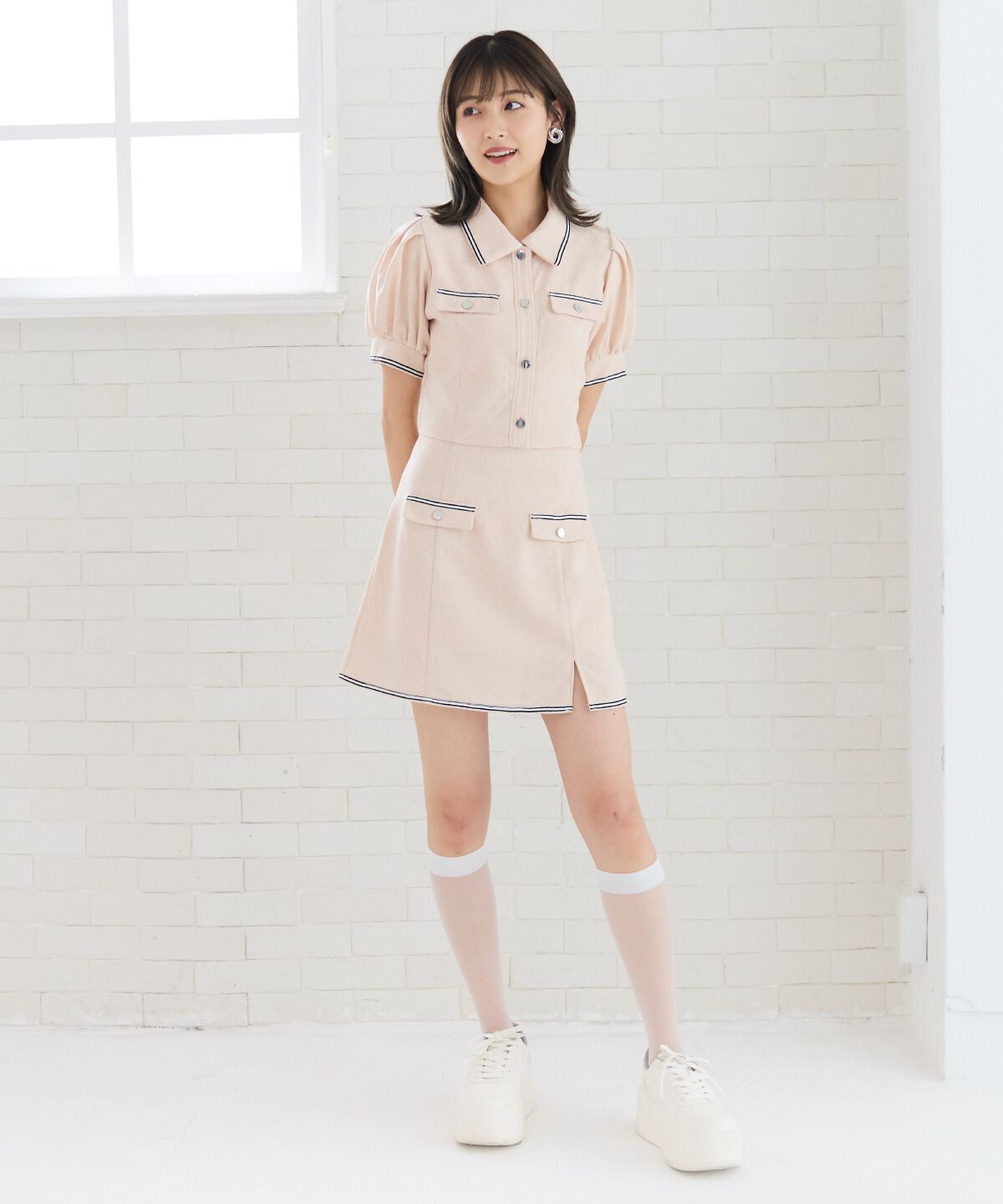 REDYAZEL「サマーツイードカジュアルセットアップ」|ワンピース|