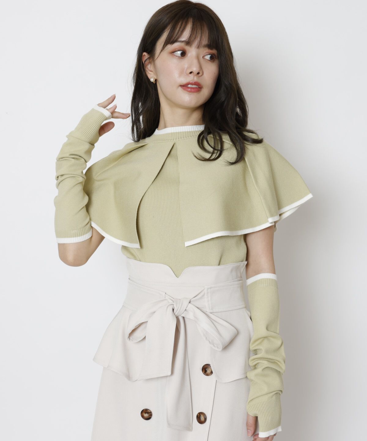 WILLSELECTION「アームカバーSETプルオーバー」|ニット・セーター|