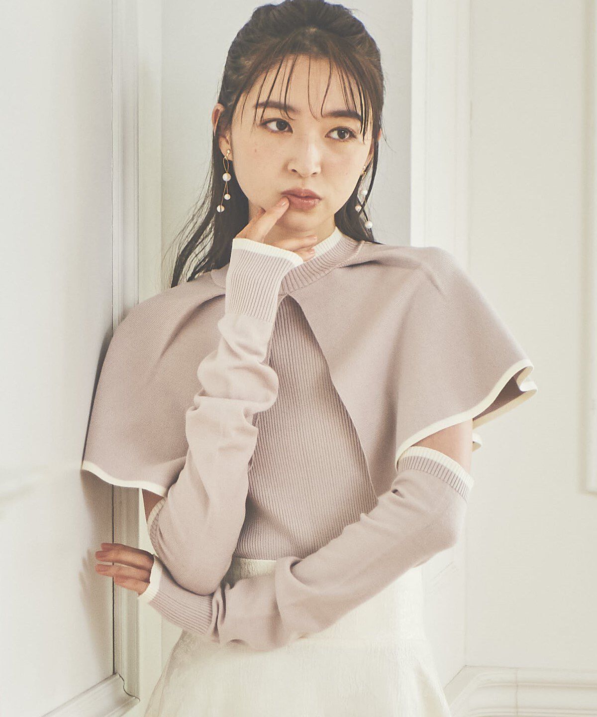 WILLSELECTION「アームカバーSETプルオーバー」|ニット・セーター|