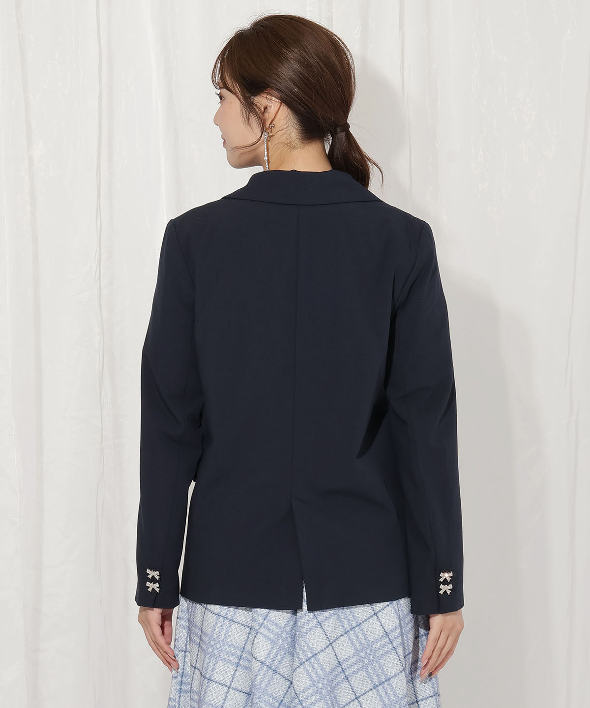 WILLSELECTION「リボンボタンジャケット」|テーラードジャケット|