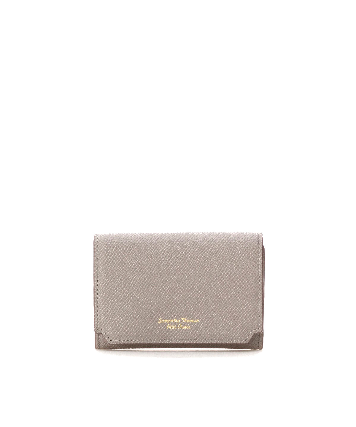 Samantha Thavasa Petit Choice「インサイドバイカラー カードケース」|名刺入れ・カードケース|グレージュ