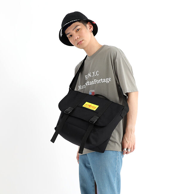 Manhattan Portage「Ny Messenger Bag Reflective Yellow Label」|ショルダー・メッセンジャー|