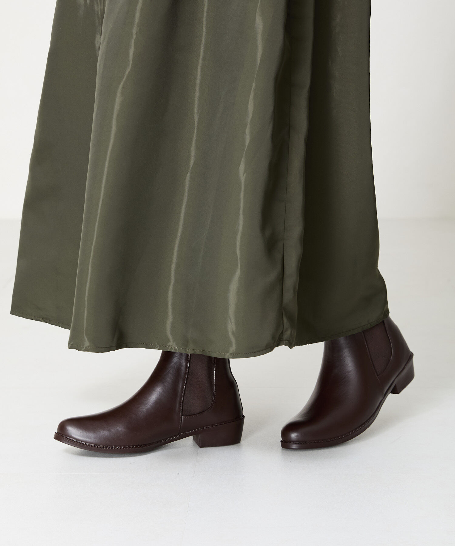 ○晴雨兼用○【防水】レイン ショートブーツ /R-0009 厚手クッション