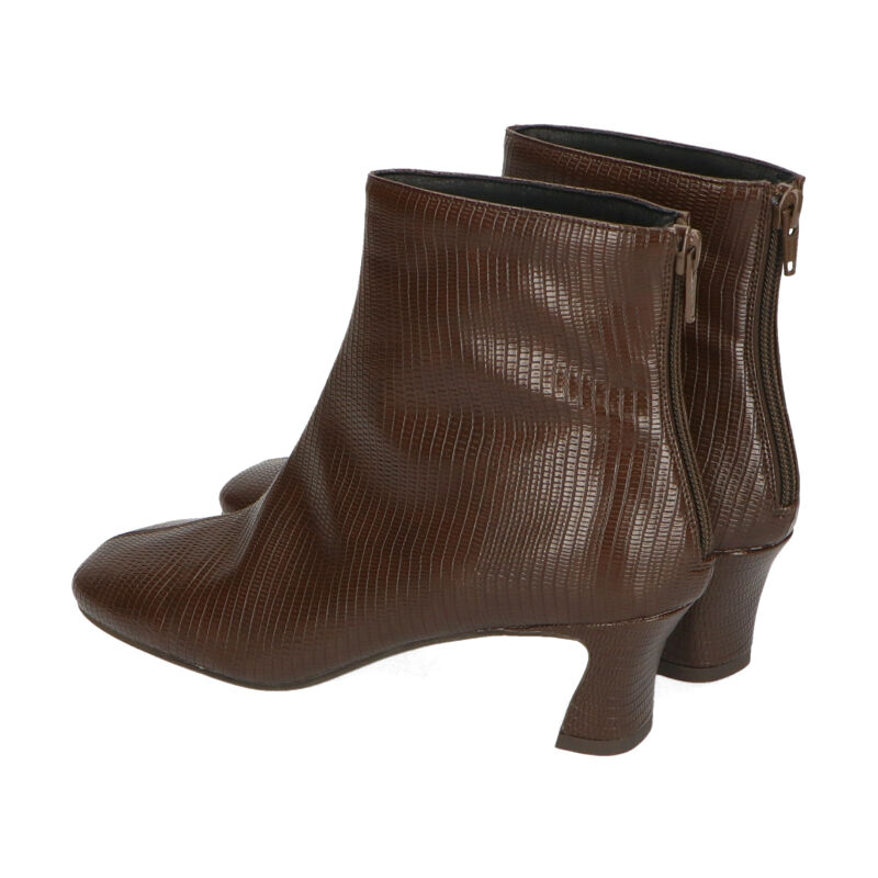 ORiental TRaffic「カーブヒールスクエアトゥブーツ/11409」|ショートブーツ|