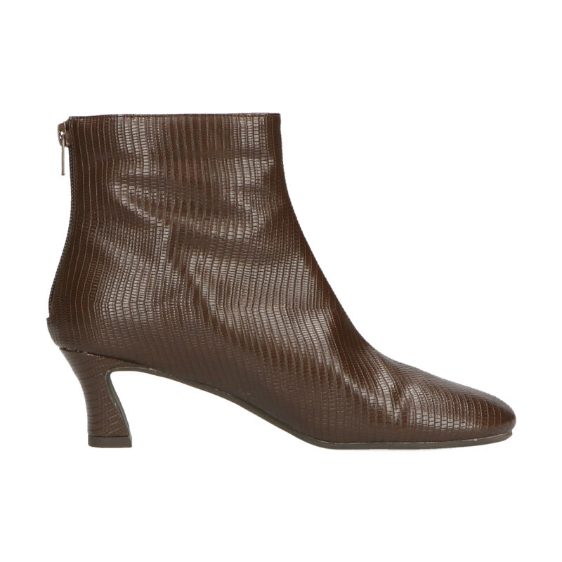 ORiental TRaffic「カーブヒールスクエアトゥブーツ/11409」|ショートブーツ|