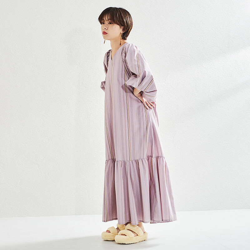 ORiental TRaffic「【EC限定】ダブルベルトファーサンダル/25303」|サンダル|