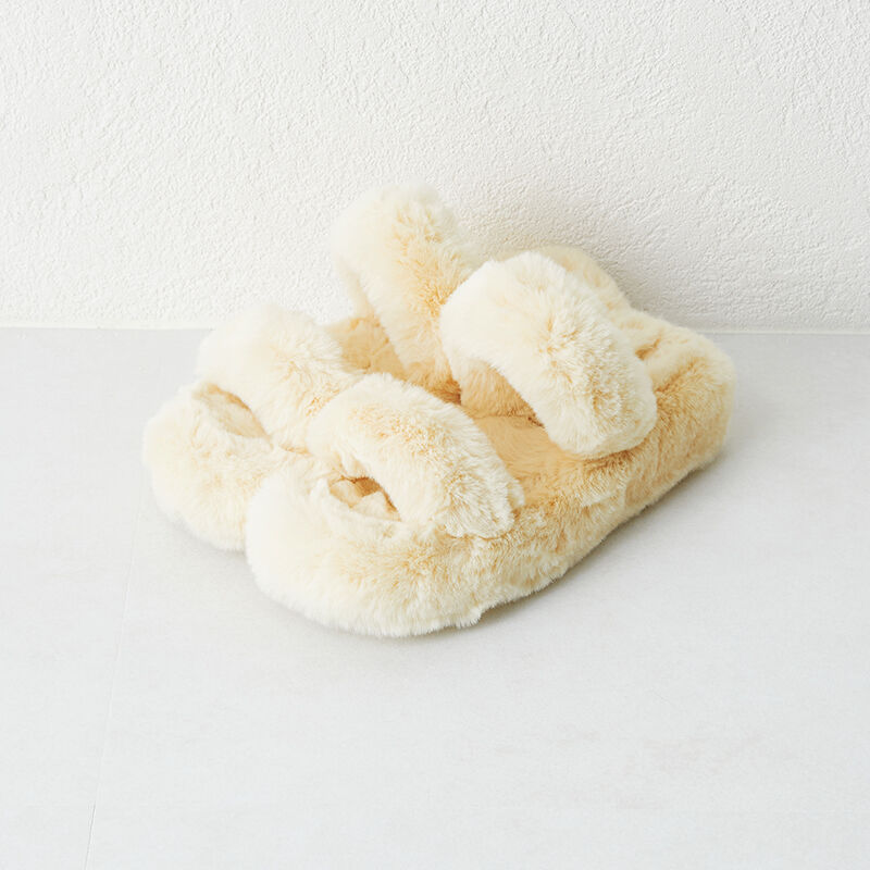 ORiental TRaffic「【EC限定】ダブルベルトファーサンダル/25303」|サンダル|