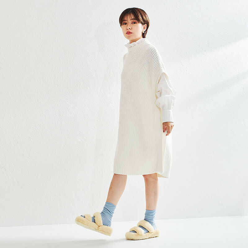 ORiental TRaffic「【EC限定】ダブルベルトファーサンダル/25303」|サンダル|