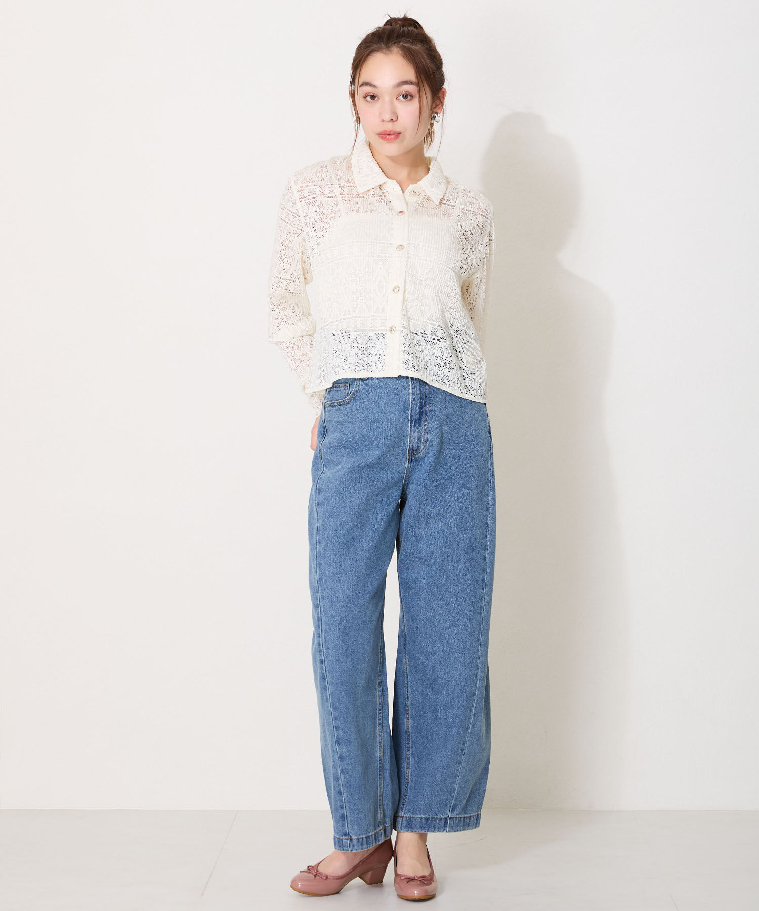 ORiental TRaffic「【防水】 ラウンドトゥ バレエ レイン パンプス /R-1017 バレエシューズ ヒール4.3ｃｍ」|パンプス|