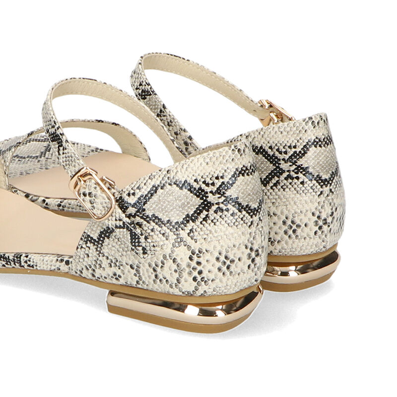 ORiental TRaffic「【アウトレット価格】メタリックヒールフラットサンダル/31204」|サンダル|